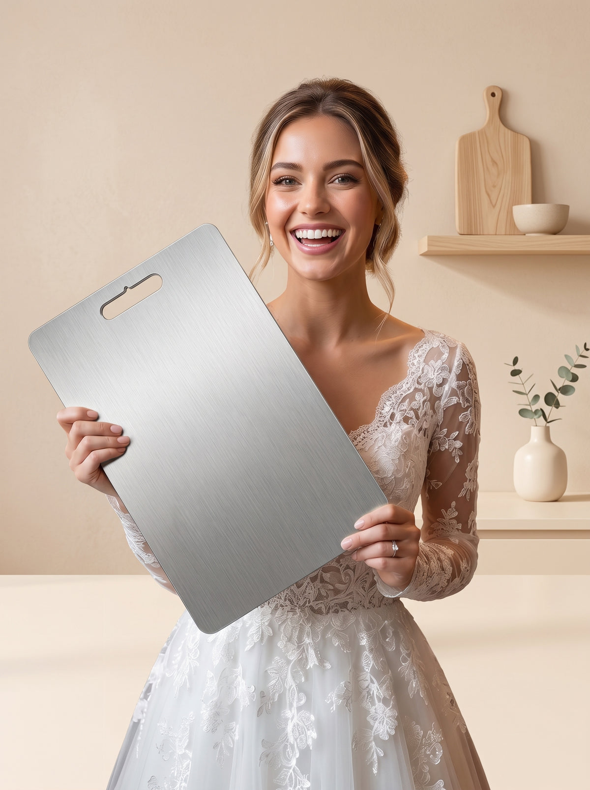 Premium Stainless Steel Cutting Board Set – 3 Pieces
